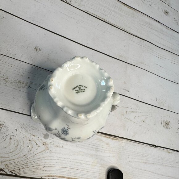 Vintage Johann Haviland Blue Garland Creamer Pitcher Bavaria Germany Porcelain - Picture 5 of 5